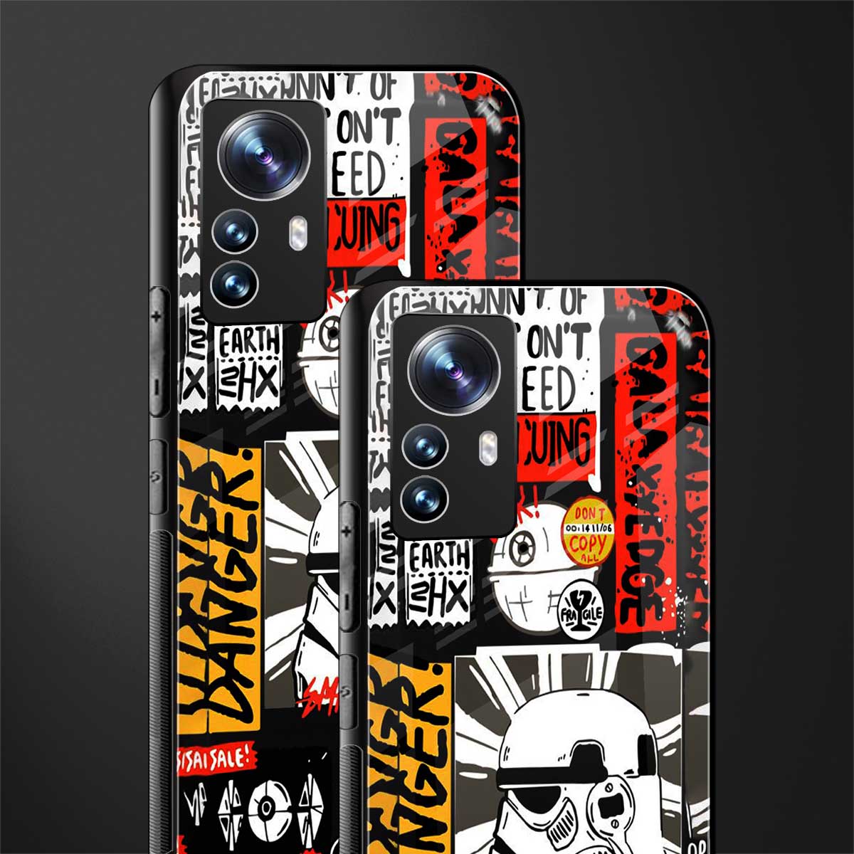 star wars collage back phone cover | glass case for xiaomi 12 pro