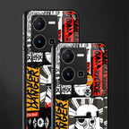 star wars collage back phone cover | glass case for vivo y35 4g