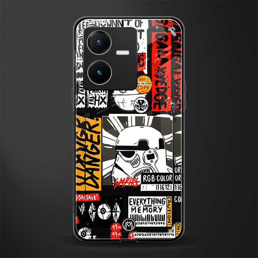 star wars collage back phone cover | glass case for vivo y22