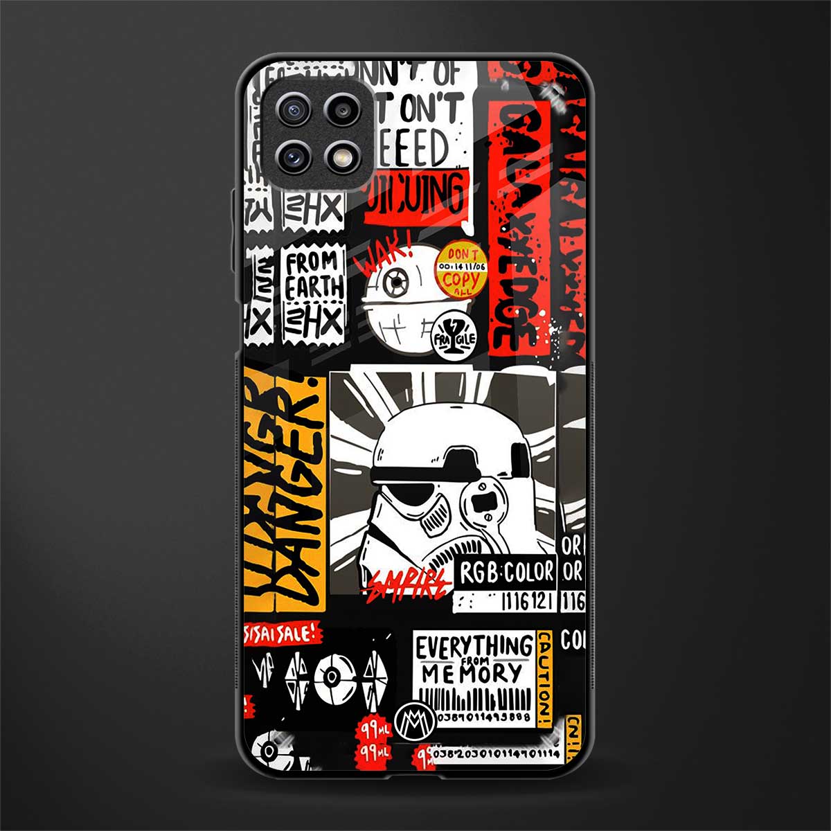 star wars collage back phone cover | glass case for samsung galaxy f42