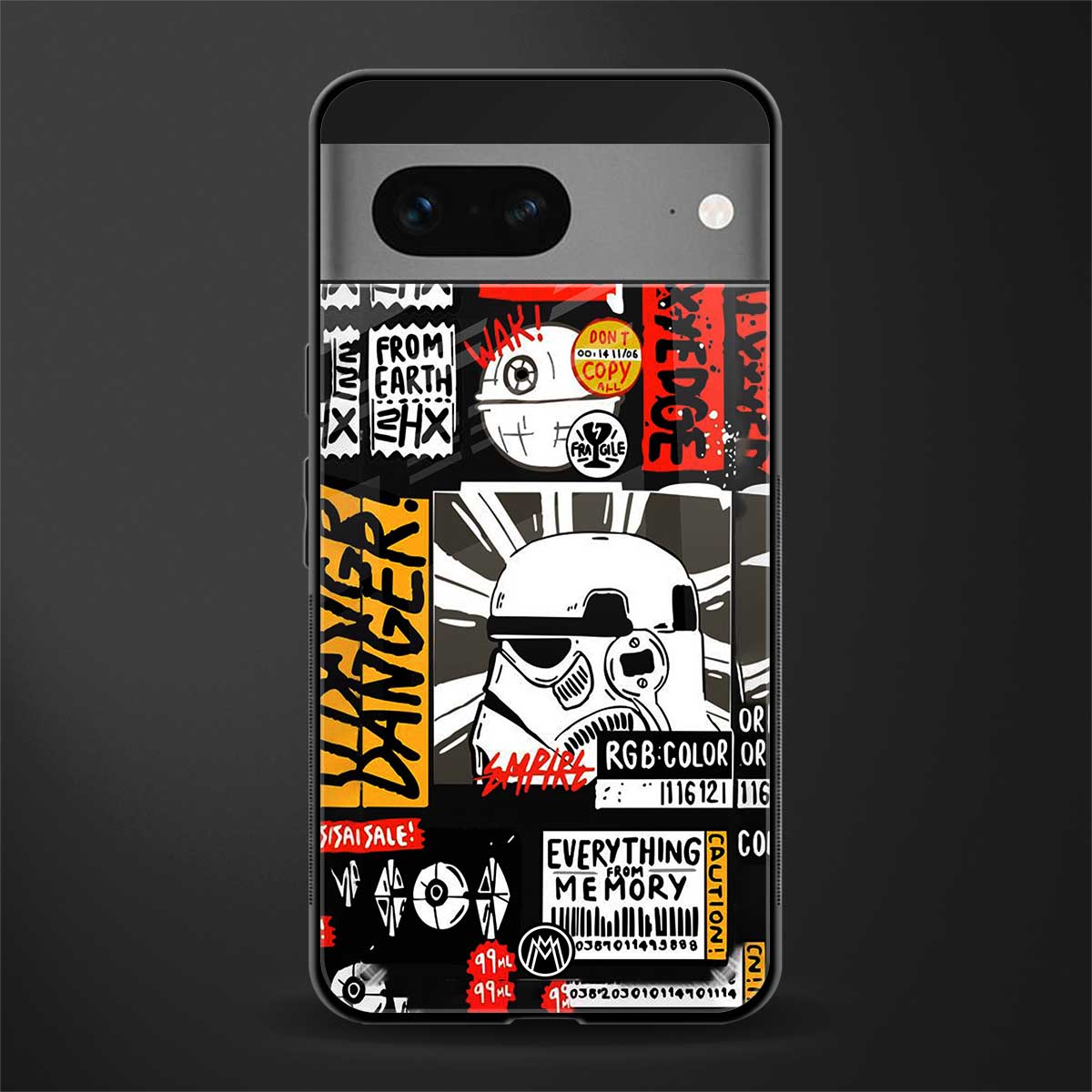 star wars collage back phone cover | glass case for google pixel 7