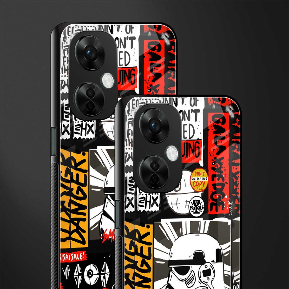 star wars collage back phone cover | glass case for oneplus nord ce 3 lite