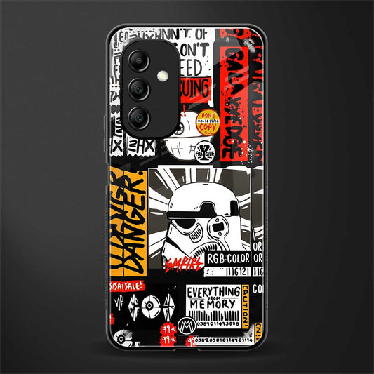 star wars collage back phone cover | glass case for samsung galaxy a14 5g