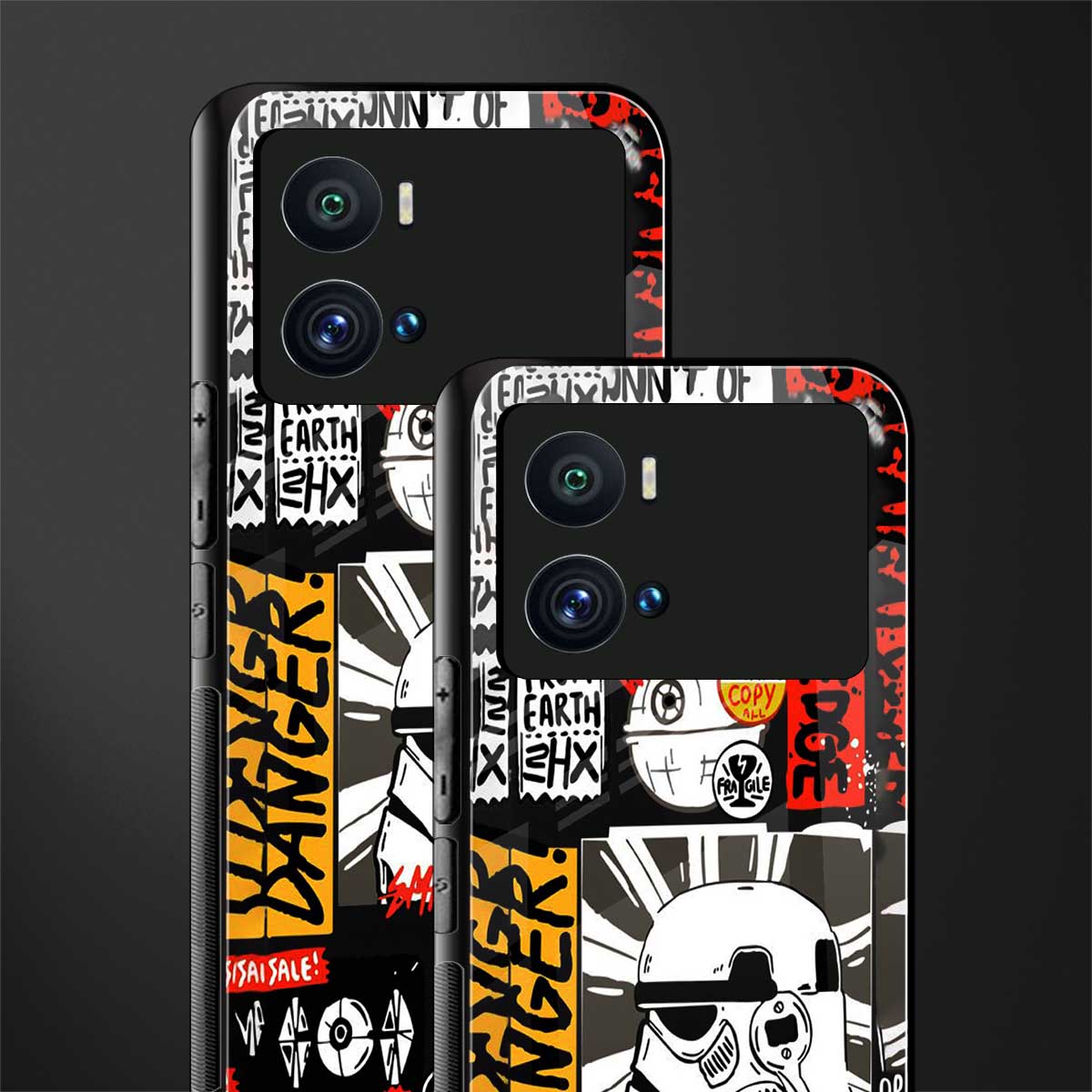 star wars collage back phone cover | glass case for iQOO 9 Pro