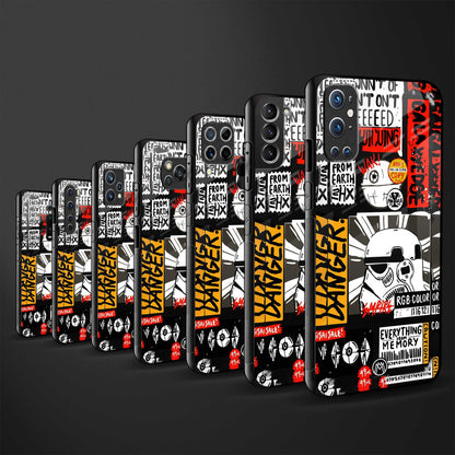 star wars collage back phone cover | glass case for vivo v25-5g