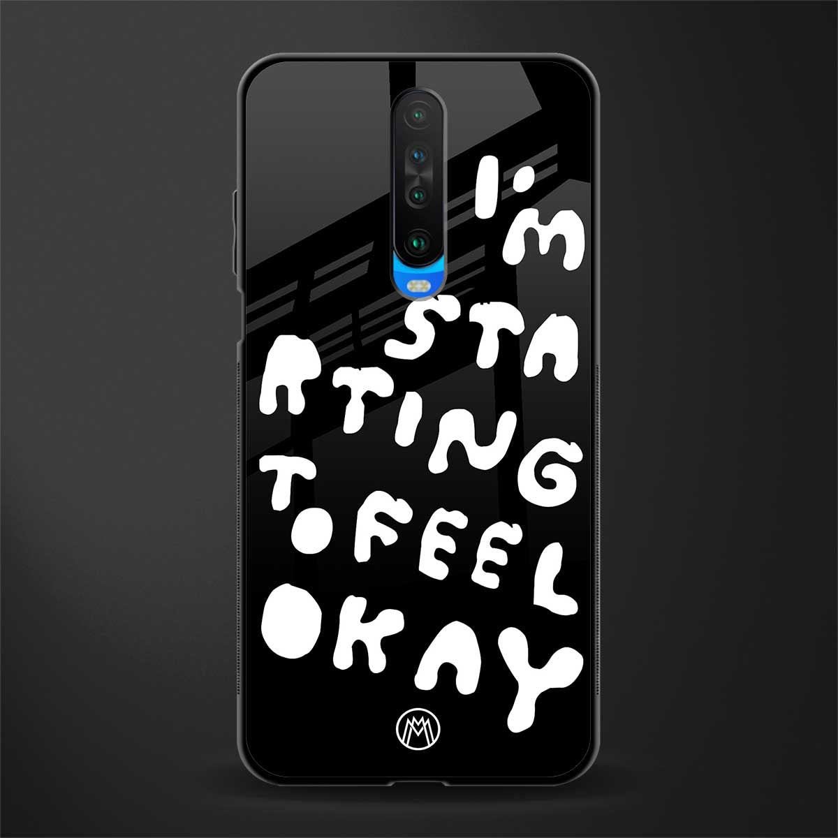 starting to feel okay glass case for poco x2 image