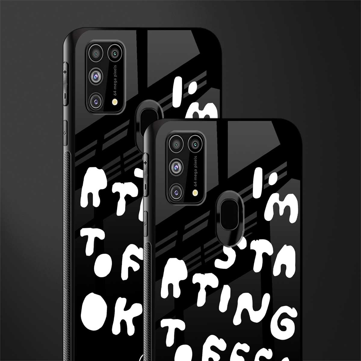 starting to feel okay glass case for samsung galaxy f41 image-2