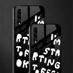 starting to feel okay glass case for samsung galaxy a70 image-2