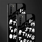 starting to feel okay glass case for redmi note 8 image-2