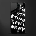 starting to feel okay glass case for redmi note 8 pro image