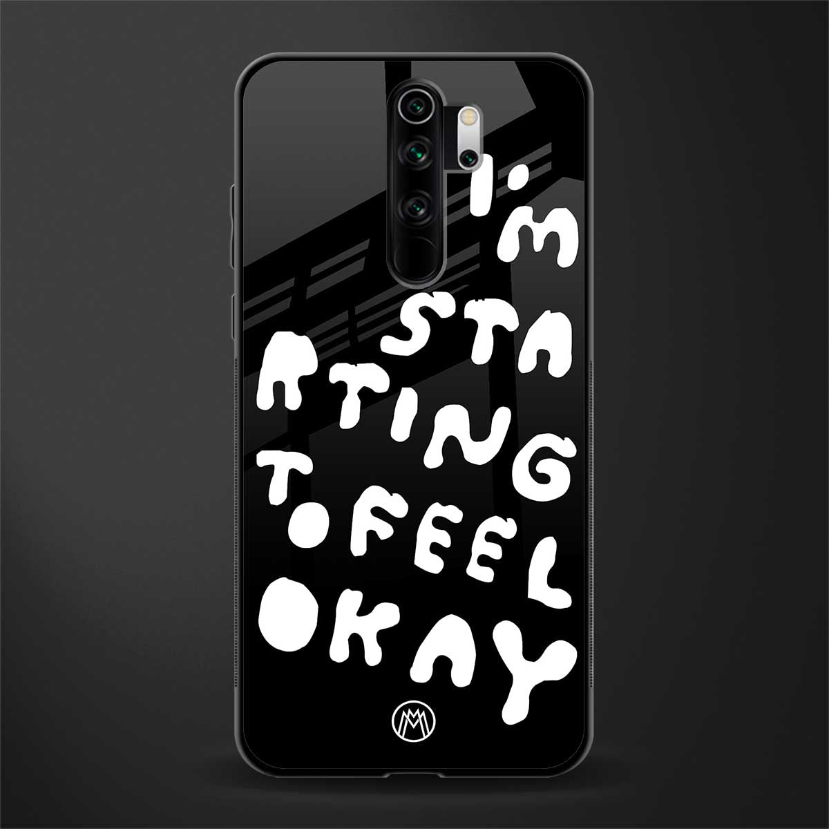 starting to feel okay glass case for redmi note 8 pro image