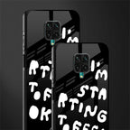 starting to feel okay glass case for redmi note 9 pro image-2