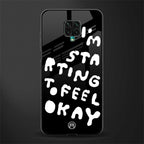starting to feel okay glass case for redmi note 9 pro image