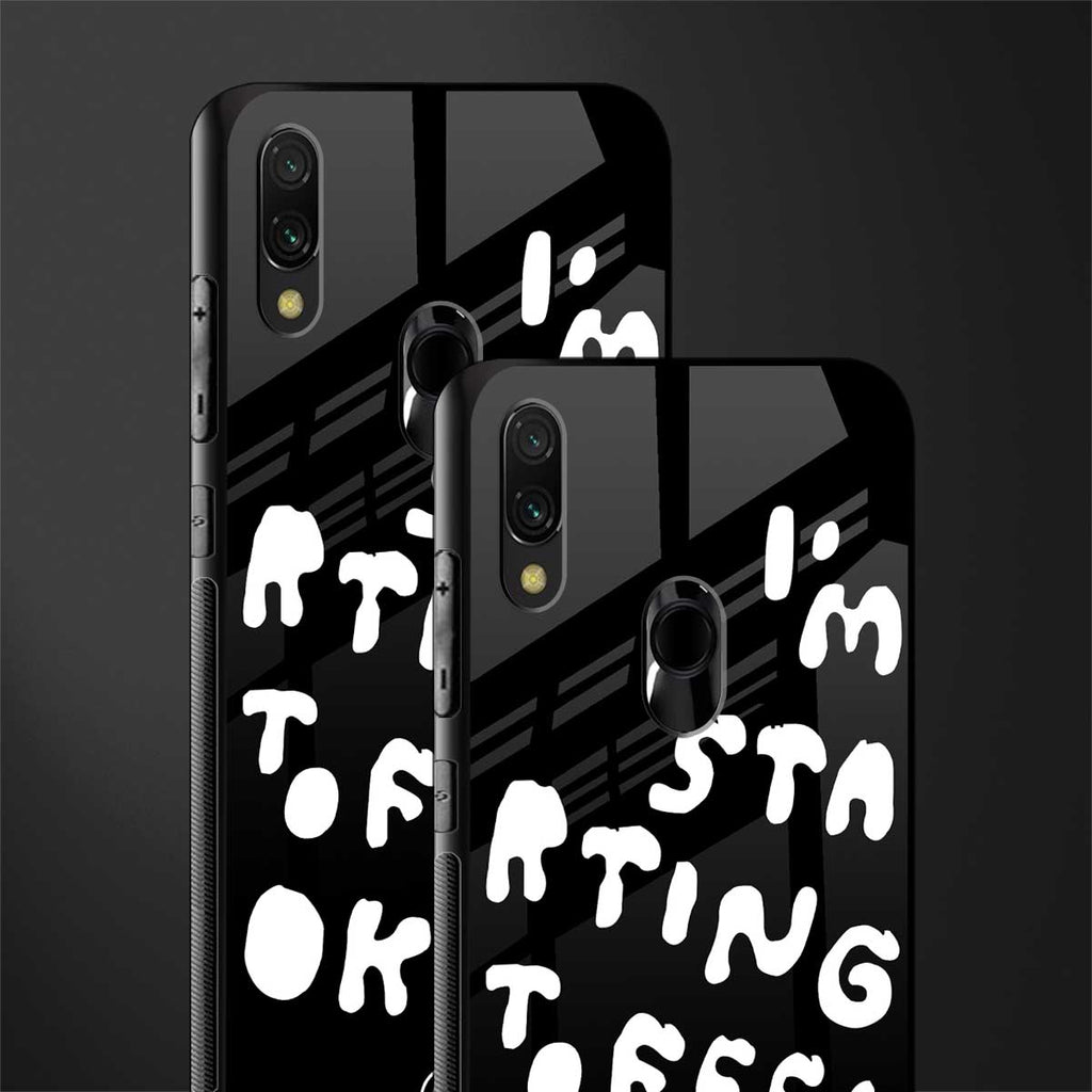 starting to feel okay glass case for redmi note 7 image-2