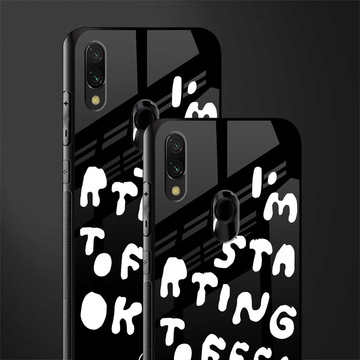 starting to feel okay glass case for redmi note 7 image-2