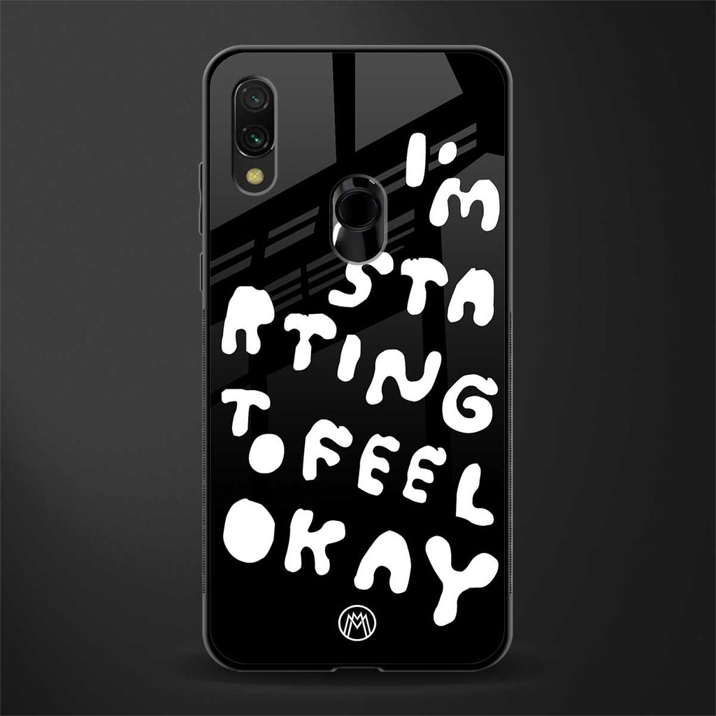 starting to feel okay glass case for redmi note 7 image