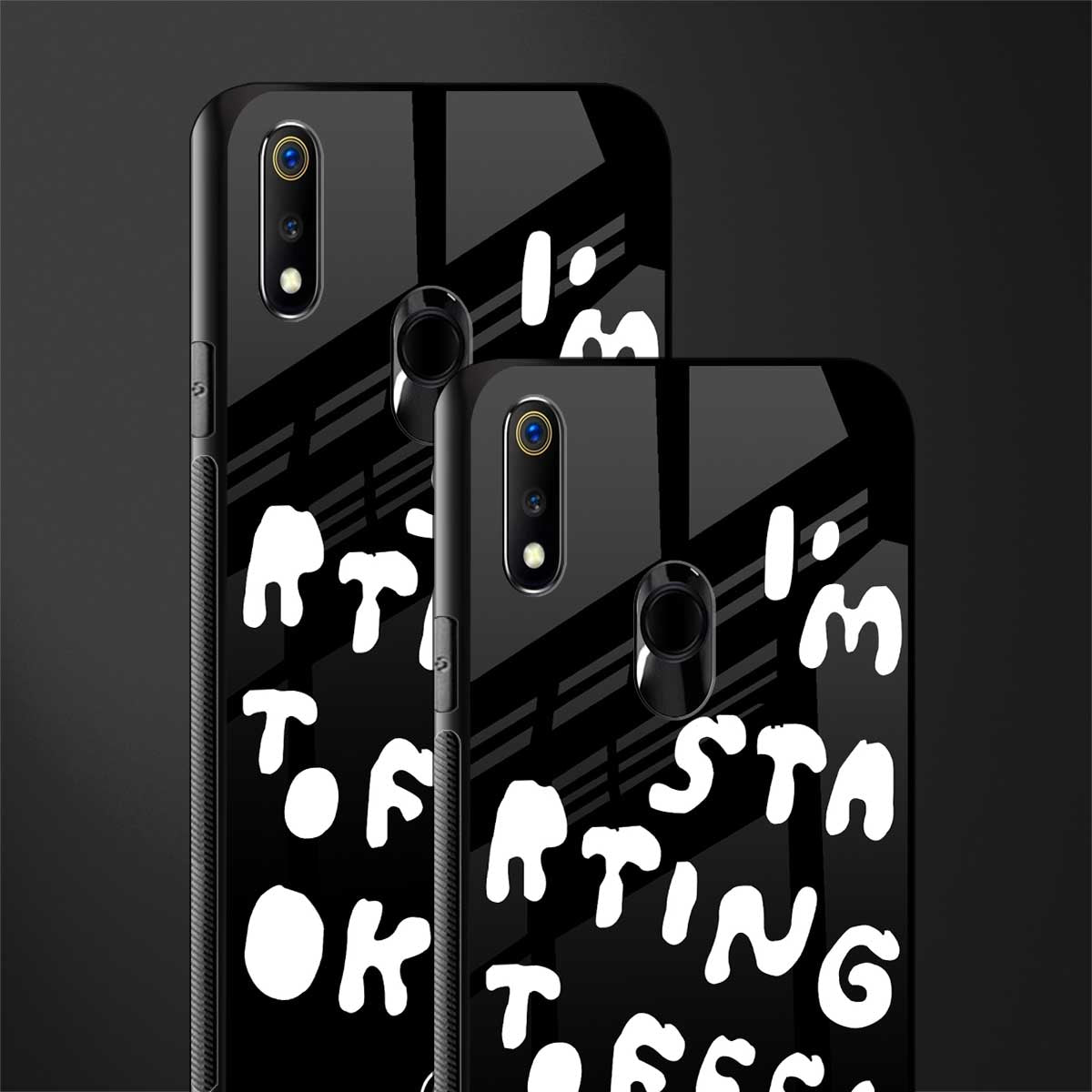 starting to feel okay glass case for realme 3 pro image-2