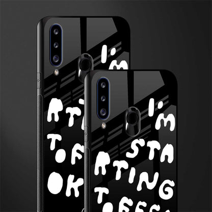 starting to feel okay glass case for samsung galaxy a20s image-2