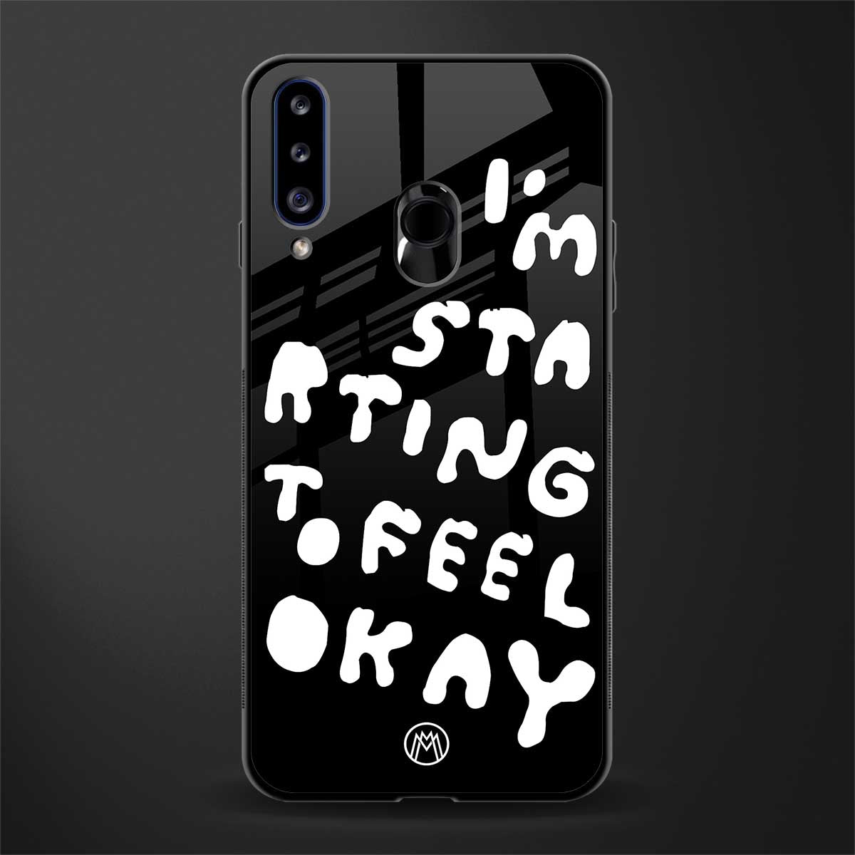 starting to feel okay glass case for samsung galaxy a20s image