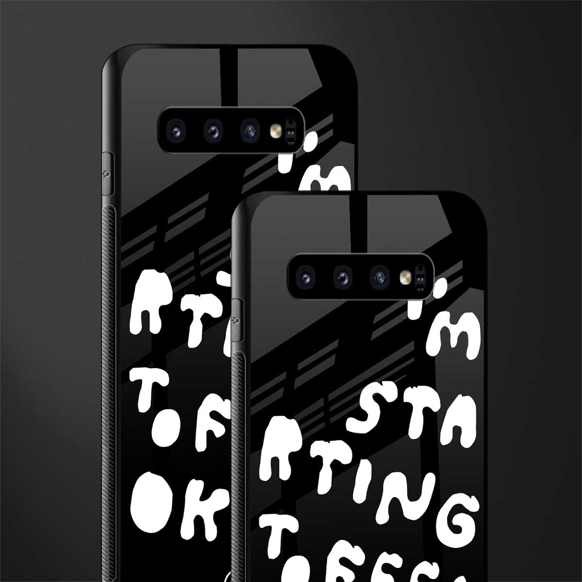 starting to feel okay glass case for samsung galaxy s10 plus image-2