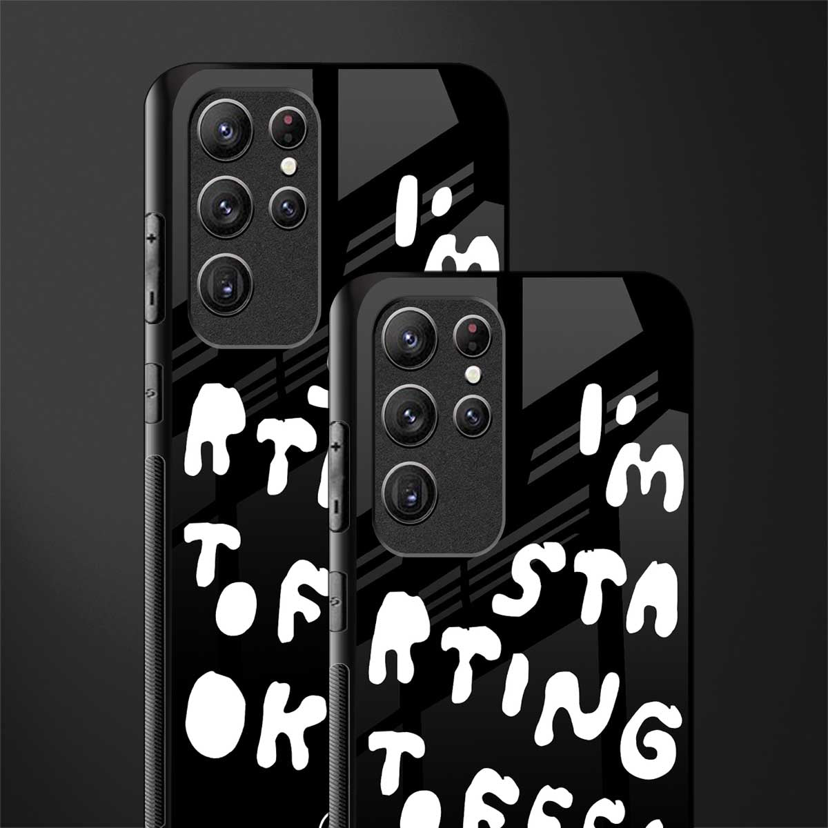 starting to feel okay glass case for samsung galaxy s22 ultra 5g image-2