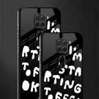 starting to feel okay glass case for redmi note 9 image-2