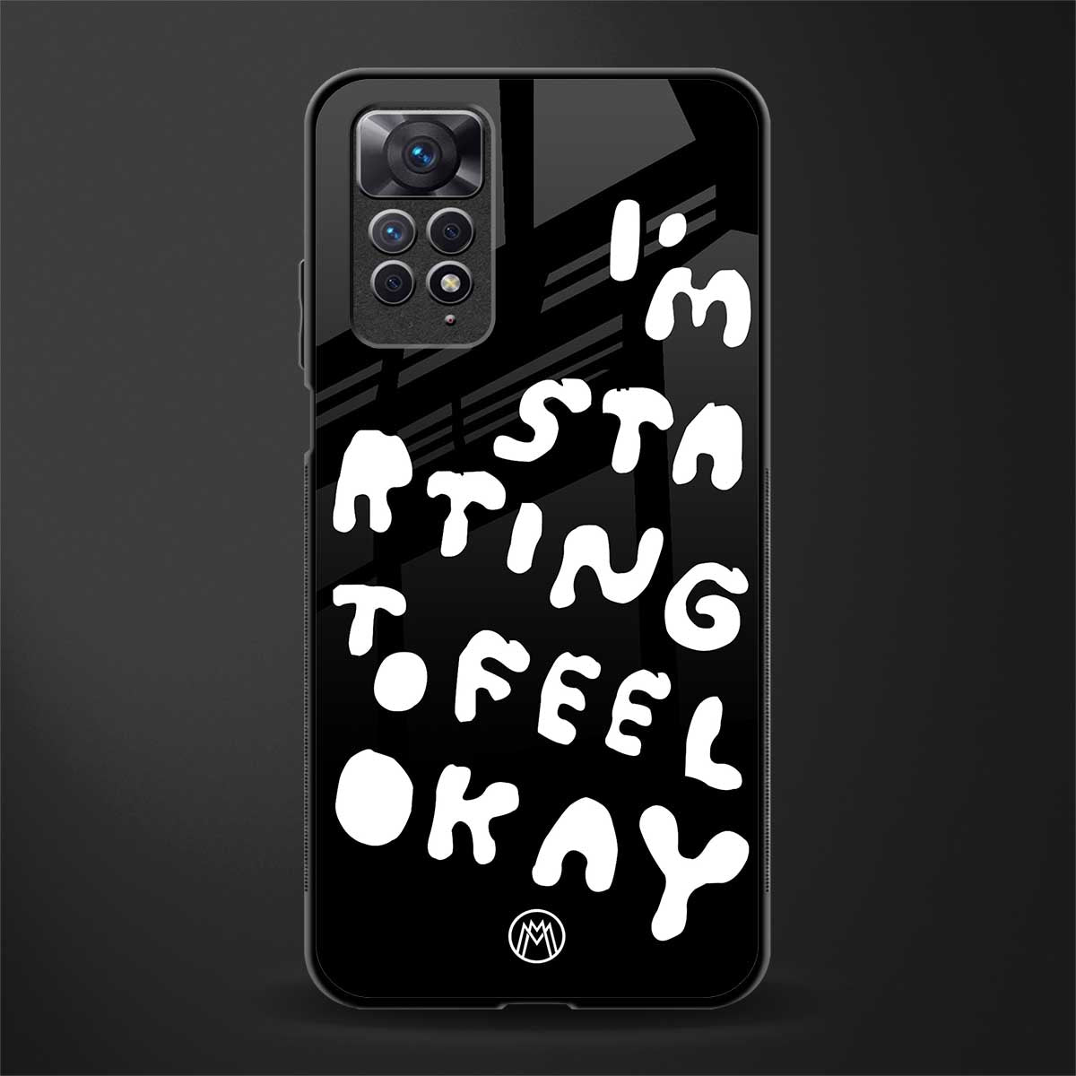 starting to feel okay glass case for redmi note 11 image