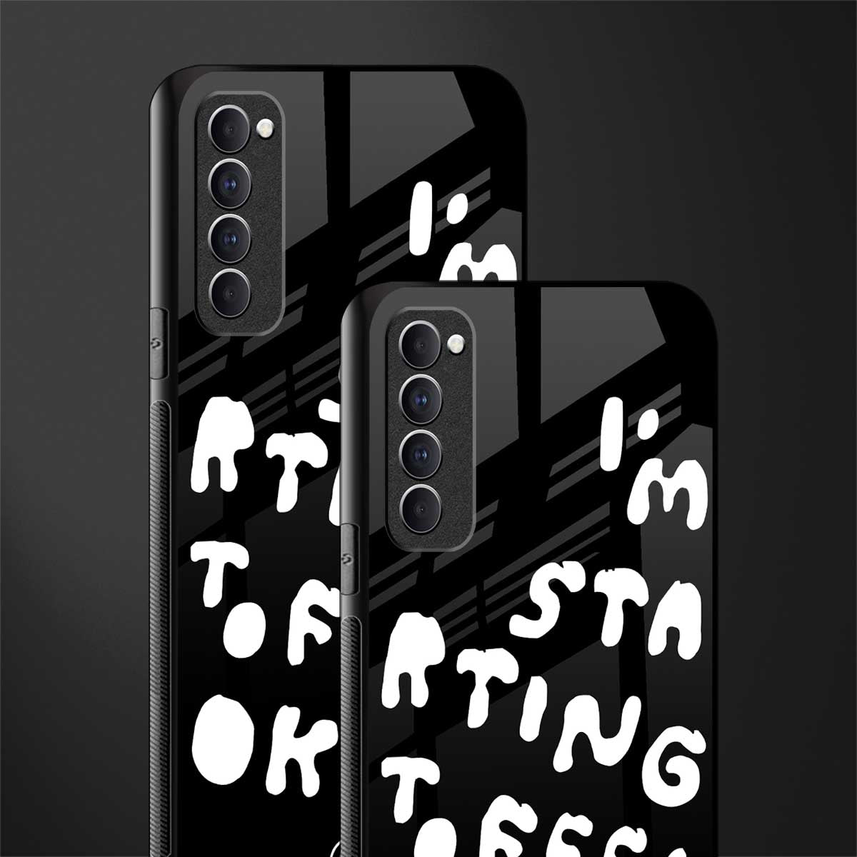 starting to feel okay glass case for oppo reno 4 pro image-2