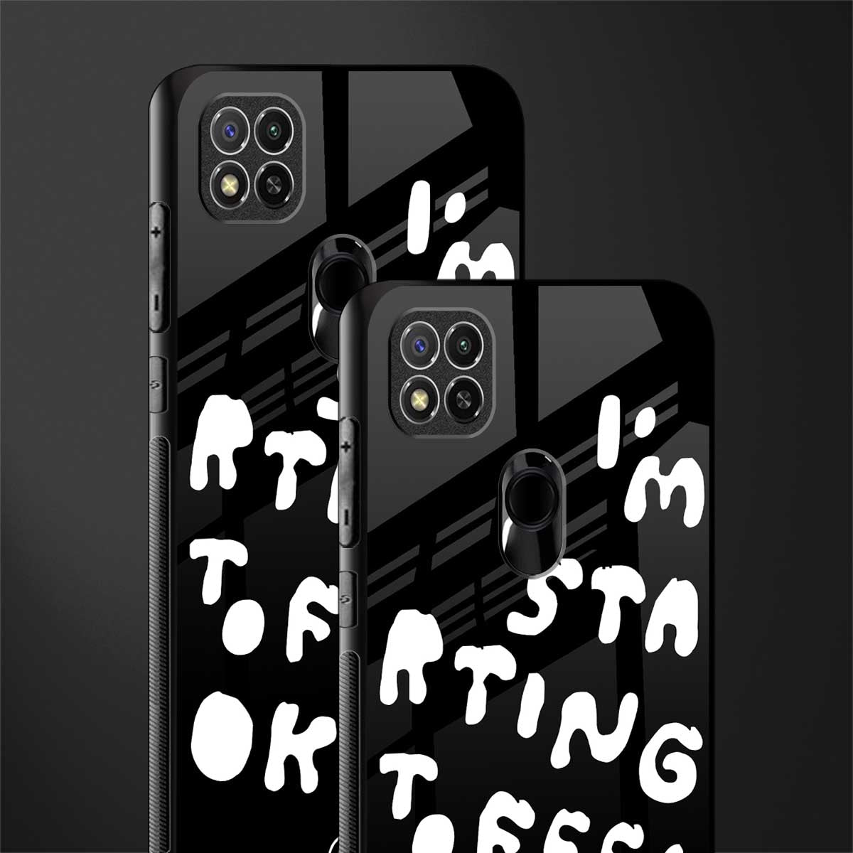 starting to feel okay glass case for redmi 9 image-2