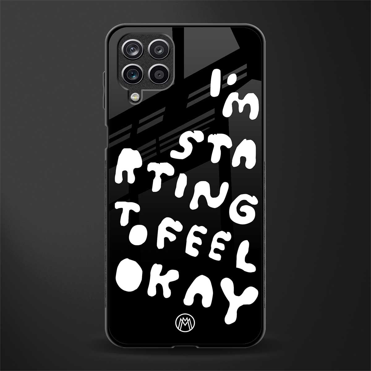 starting to feel okay glass case for samsung galaxy a12 image