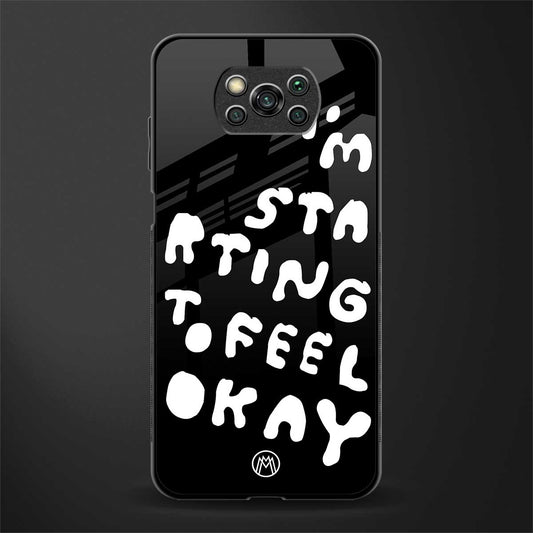 starting to feel okay glass case for poco x3 image