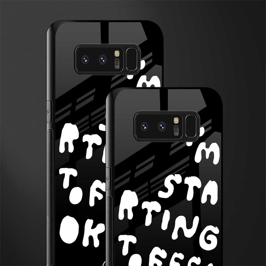 starting to feel okay glass case for samsung galaxy note 8 image-2