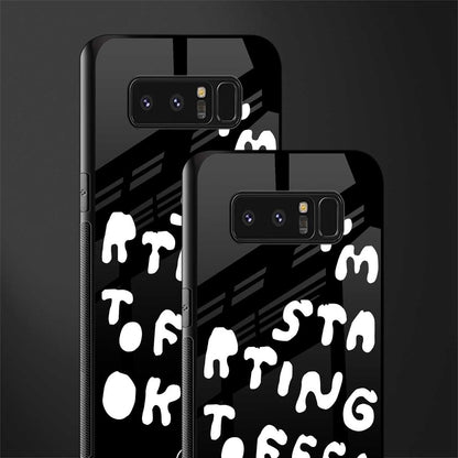 starting to feel okay glass case for samsung galaxy note 8 image-2