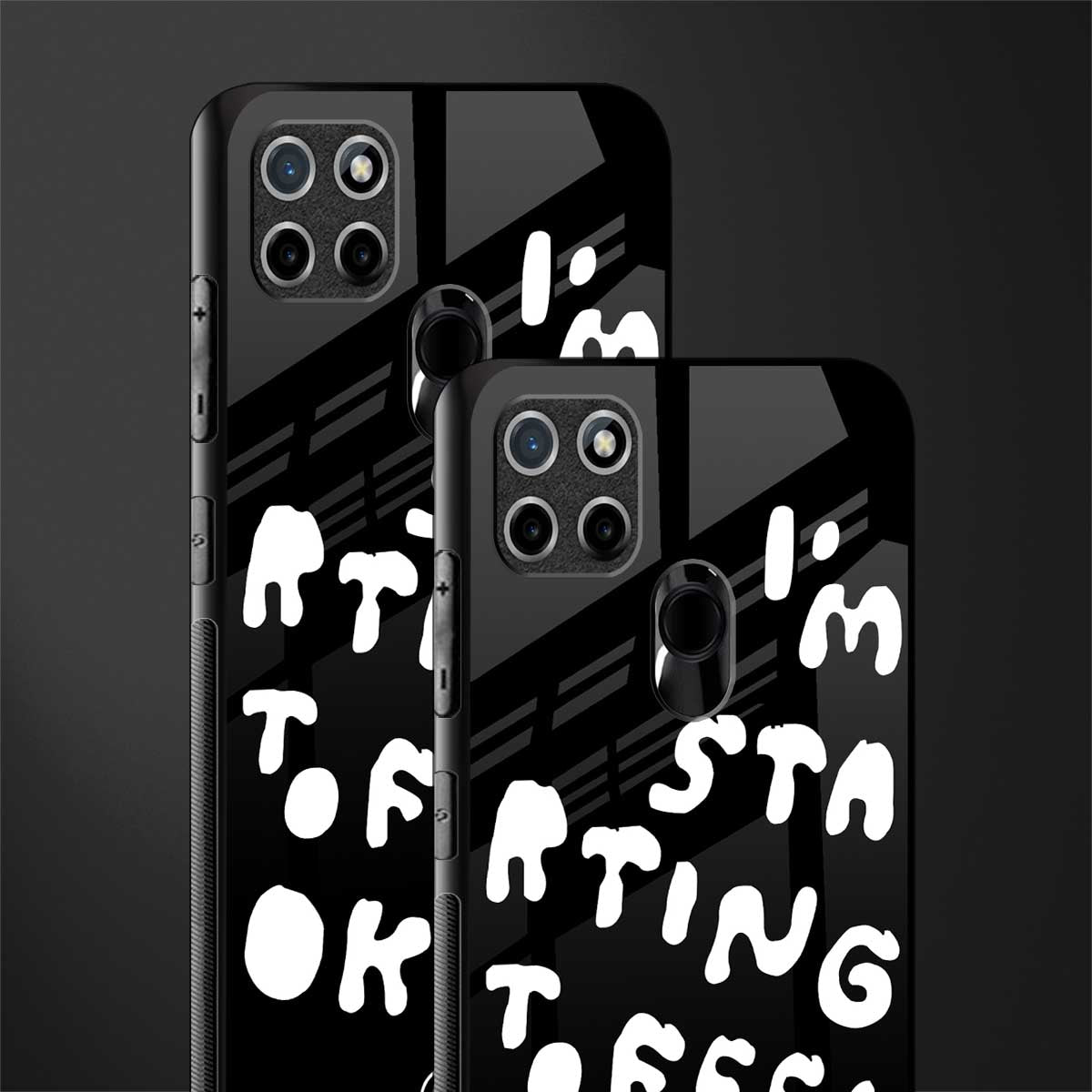 starting to feel okay glass case for realme c21 image-2