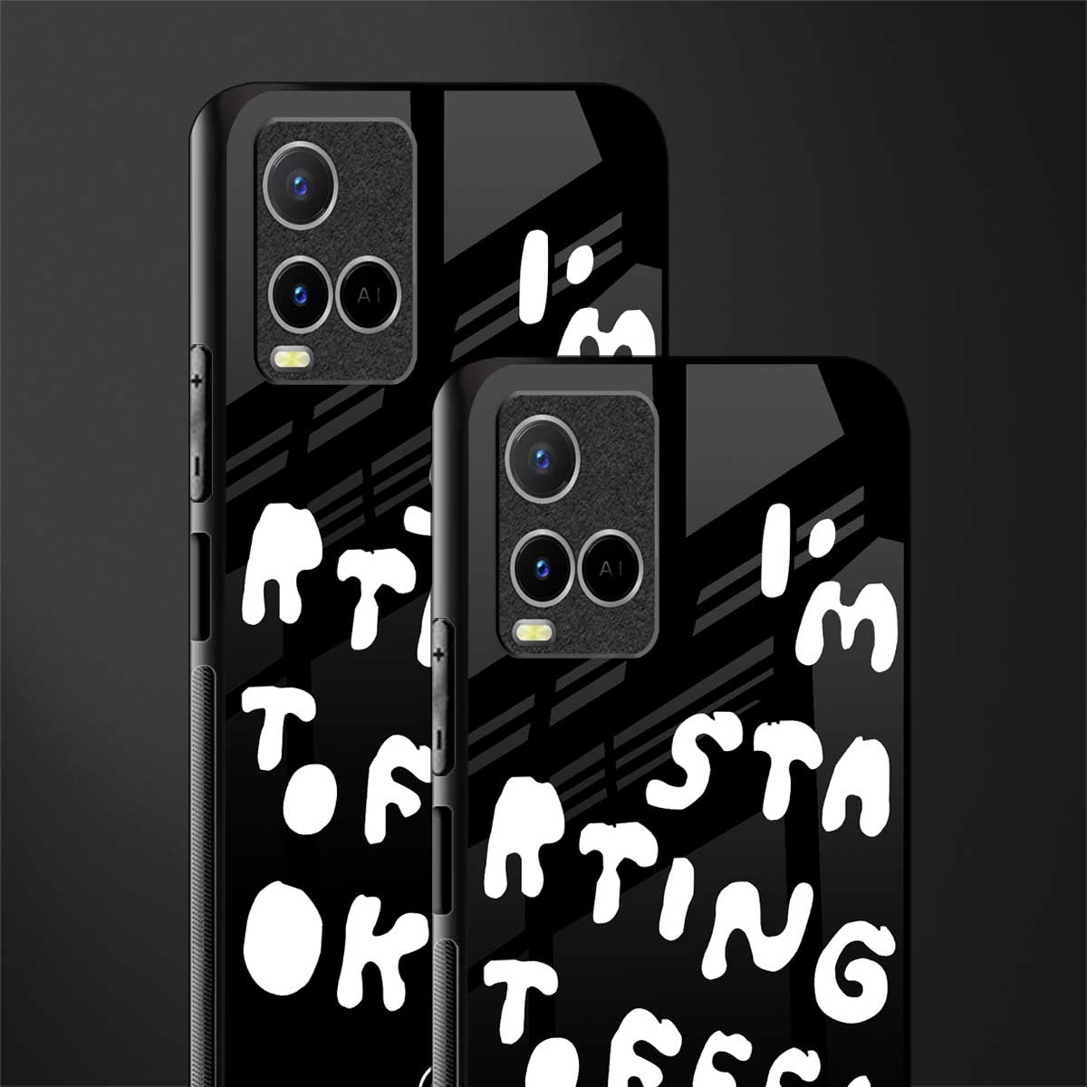 starting to feel okay glass case for vivo y21s image-2
