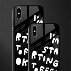 starting to feel okay glass case for iphone xs max image-2