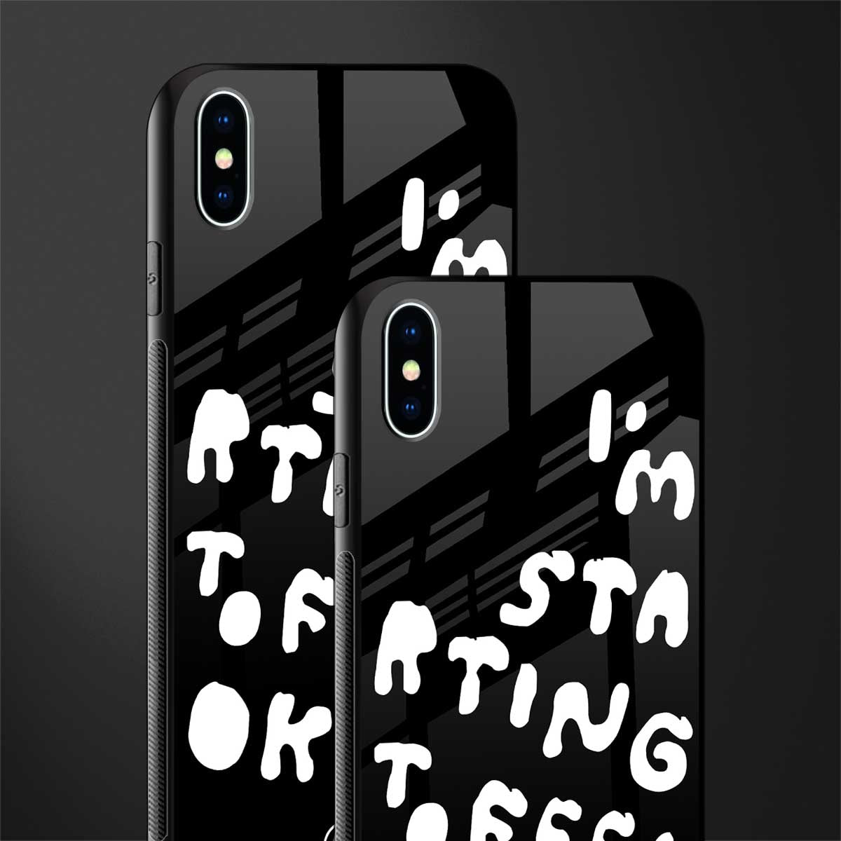 starting to feel okay glass case for iphone xs max image-2