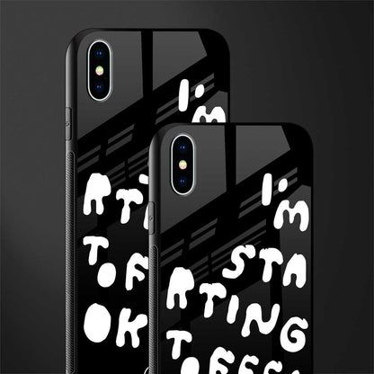 starting to feel okay glass case for iphone xs max image-2