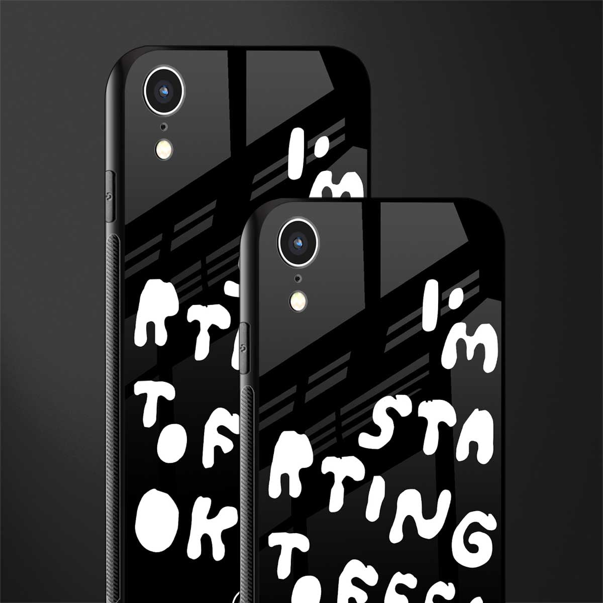 starting to feel okay glass case for iphone xr image-2