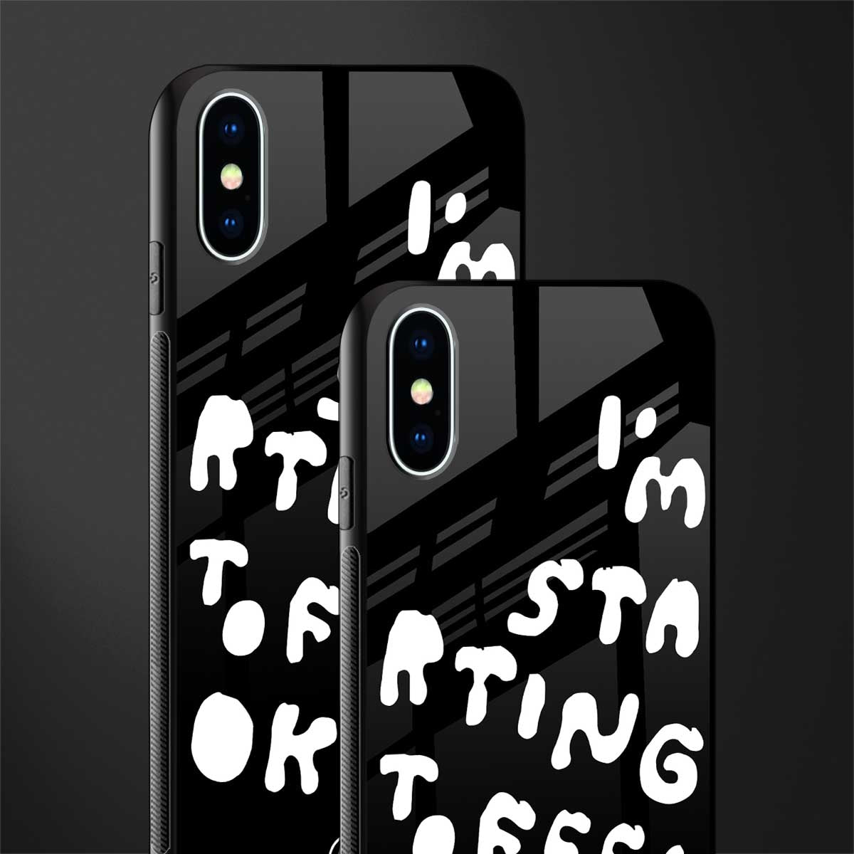 starting to feel okay glass case for iphone x image-2
