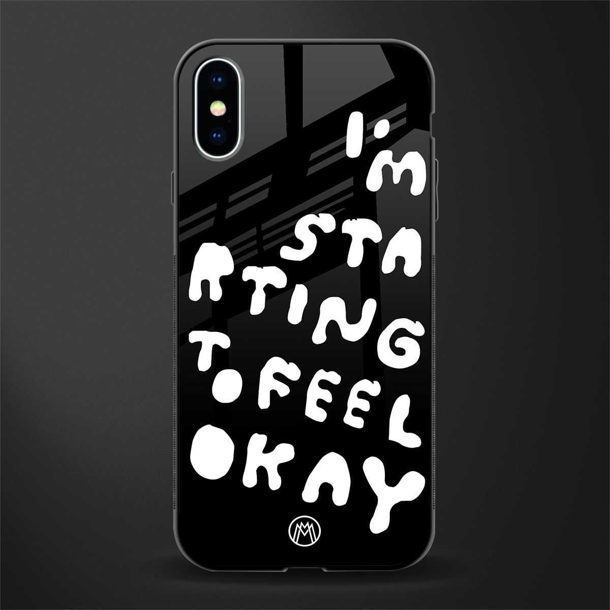 starting to feel okay glass case for iphone xs image
