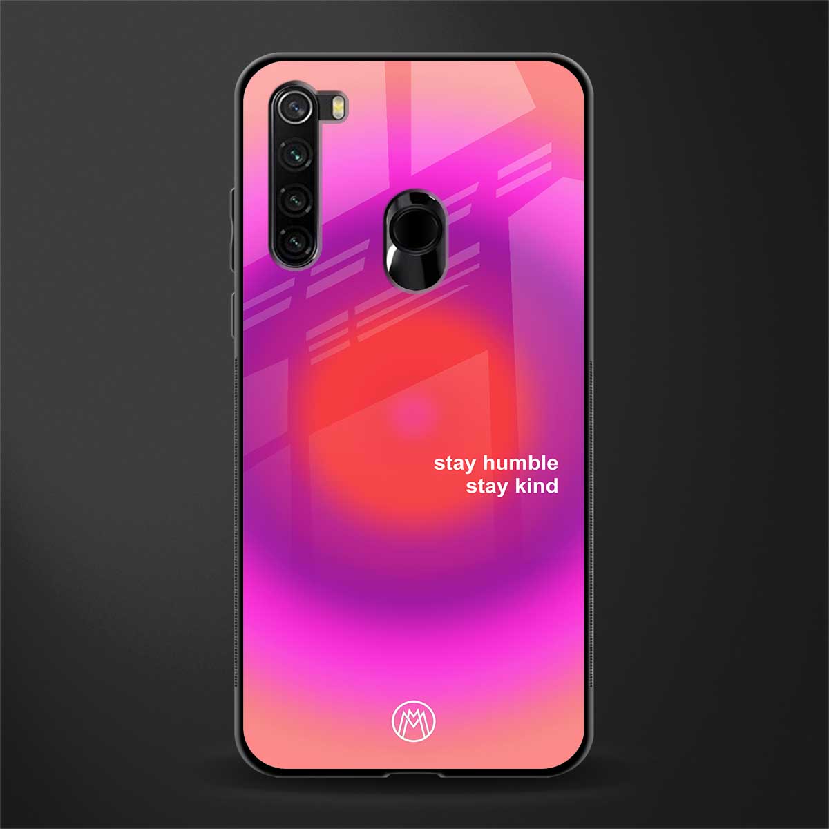 stay kind glass case for redmi note 8 image