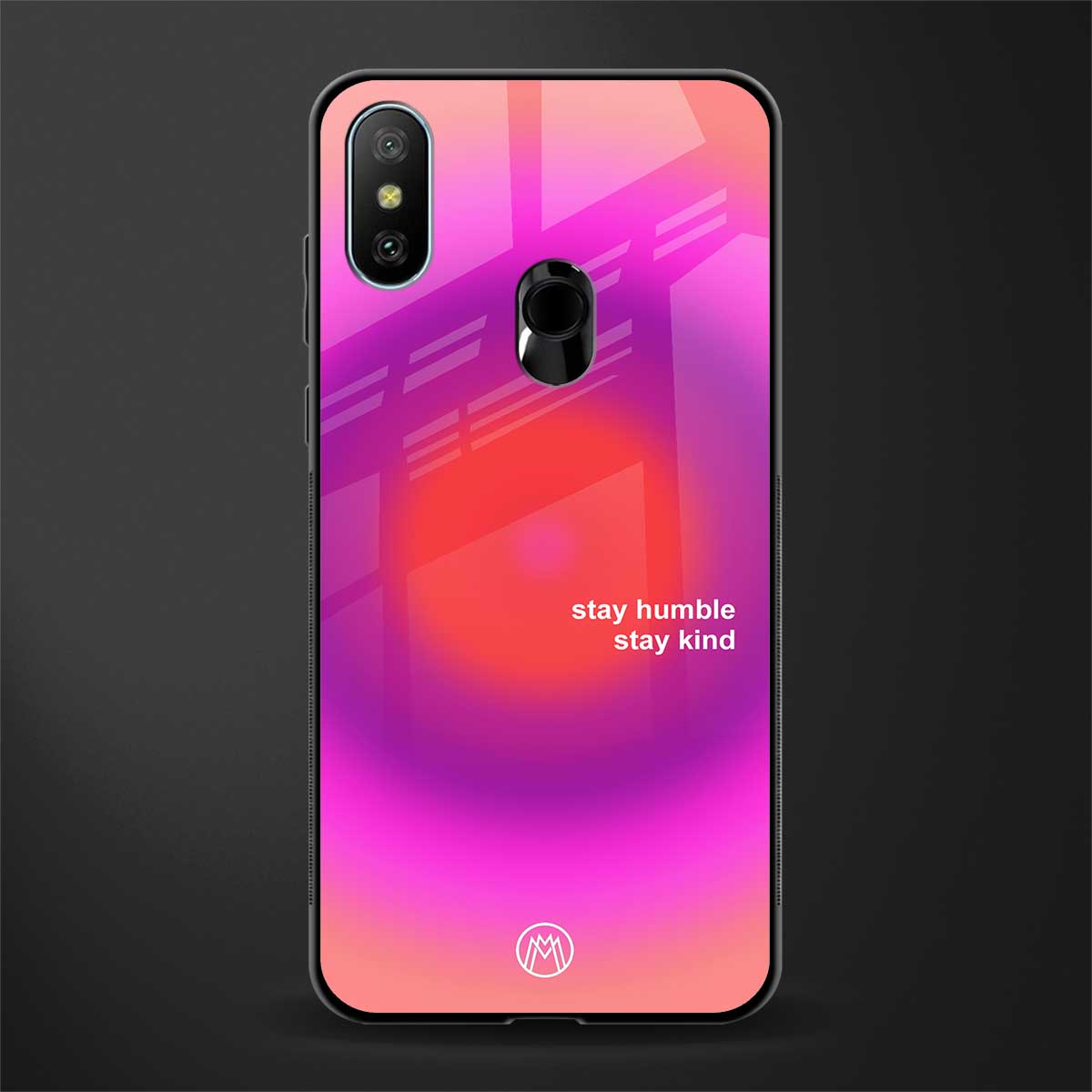stay kind glass case for redmi 6 pro image