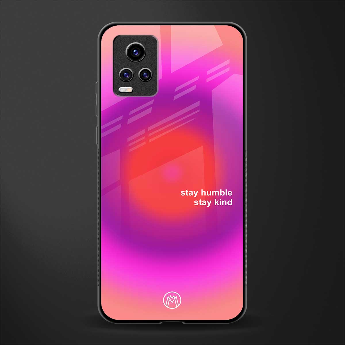 stay kind back phone cover | glass case for vivo y73