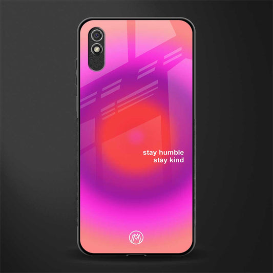 stay kind glass case for redmi 9a image