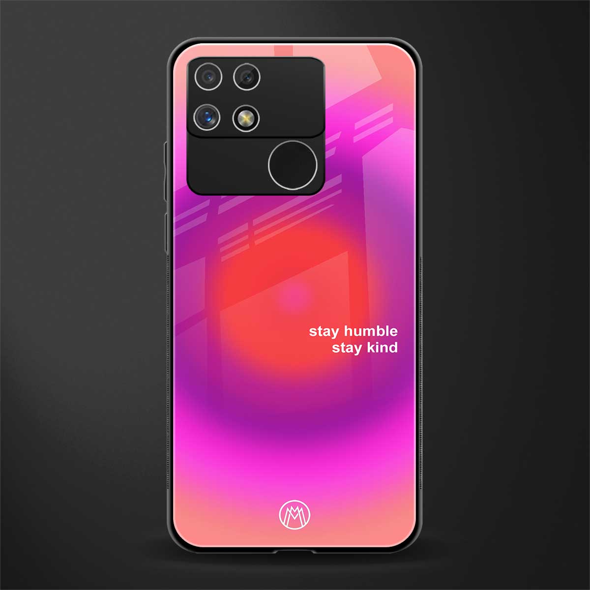 stay kind back phone cover | glass case for realme narzo 50a