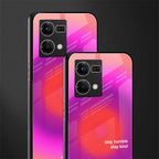 stay kind back phone cover | glass case for oppo f21 pro 4g