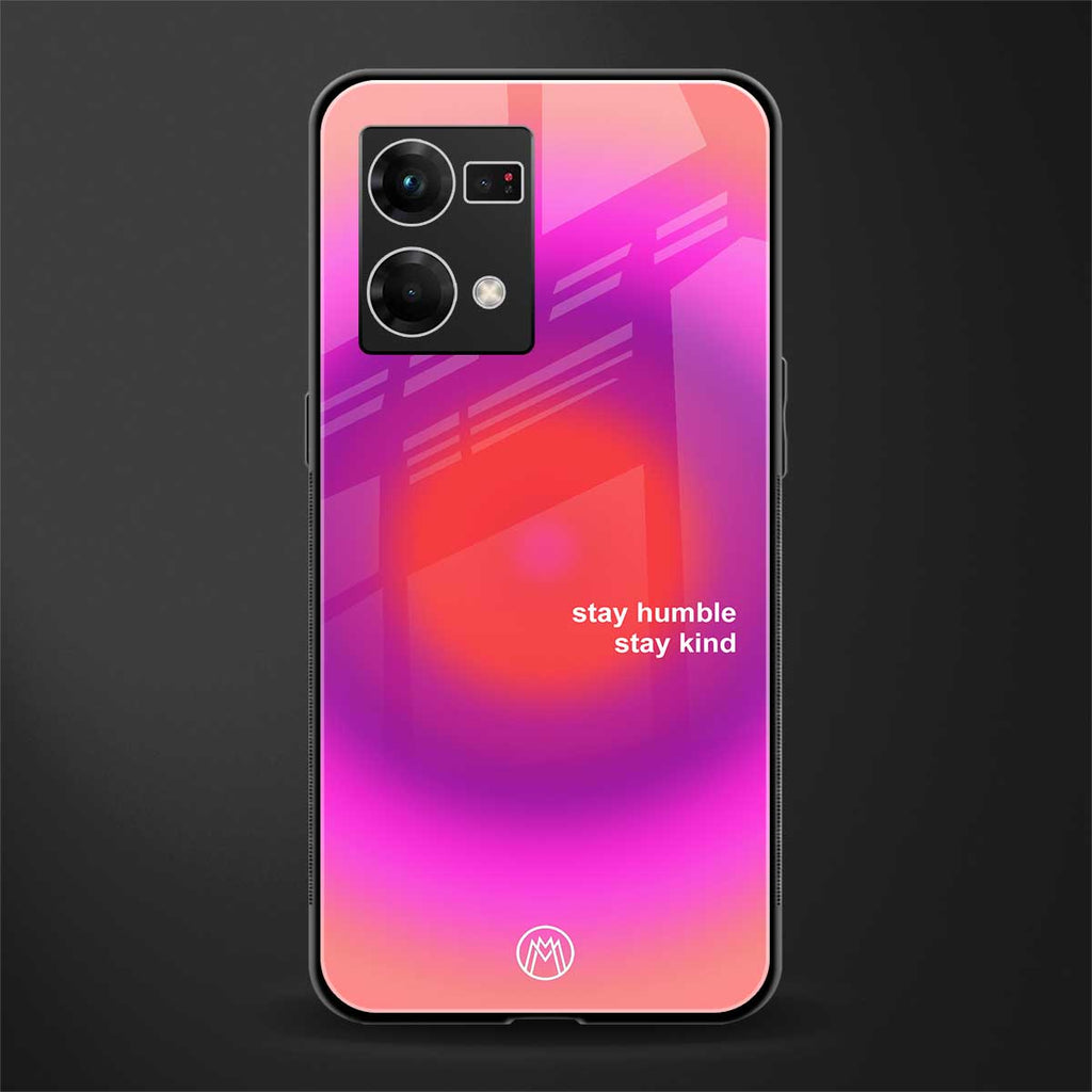 stay kind back phone cover | glass case for oppo f21 pro 4g