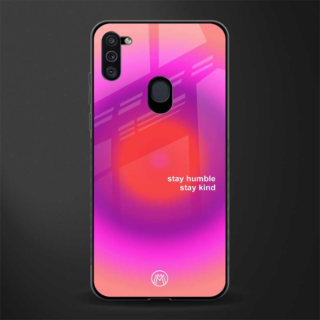 stay kind glass case for samsung a11 image