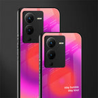 stay kind back phone cover | glass case for vivo v25 pro 5g